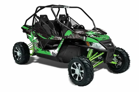 Arctic Cat Wildcat with the Street Star Green graphic kit
